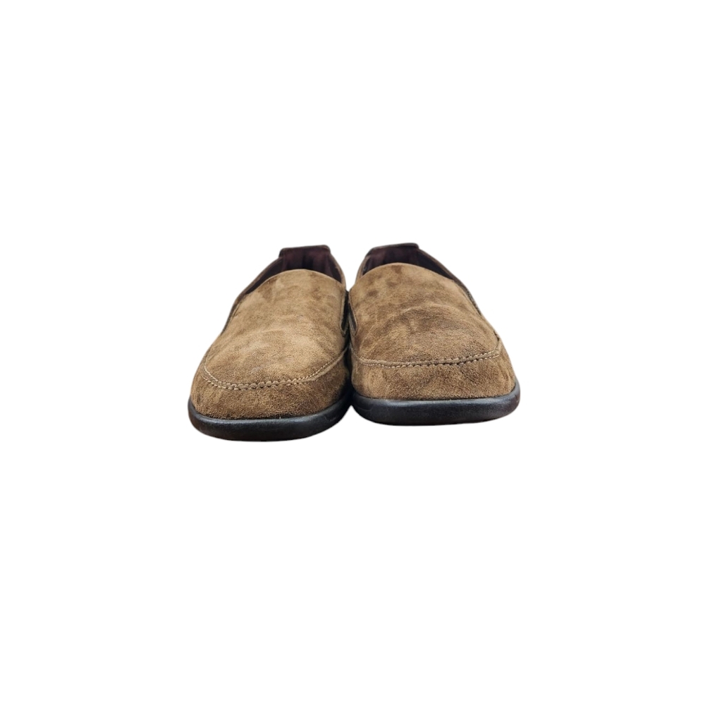 SAS Weekender Brown Suede Leather Slip Loafers - Picture 2 of 8
